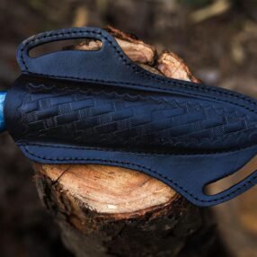 Handcrafted Damascus Steel Hunting Skinner Knife with Resin Handle