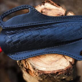 Handcrafted Damascus Steel Hunting Skinner Knife with Resin Handle